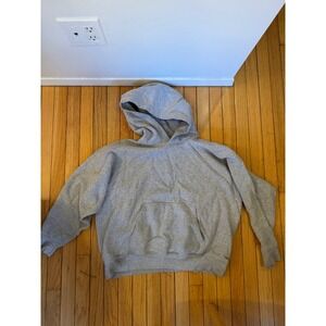 TNA Sweatfleece Cozy Fleece Mega Fit Hoodie Pullover Grey Size S